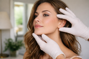 פיסול פנים באמצעות חומצה היאלורונית לשיפור קווי המתאר של הפנים